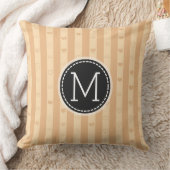 モノグラムストライプトスカーナモダンハートパターン クッション (ブランケット)