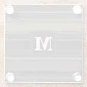 モノグラムストライプトープ ガラスコースター (裏面)