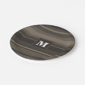 モノグラムストライプトープ ペーパープレート (アングル)