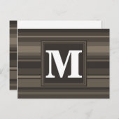 モノグラムストライプトープ ポストカード (正面/裏面)