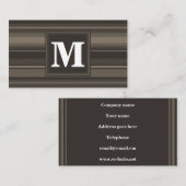 モノグラムストライプトープ 名刺 (正面/裏面)