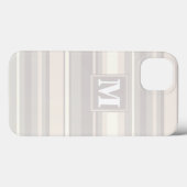 モノグラムストライプベージュのケースメイトiPhoneケース Case-Mate iPhoneケース (裏面 (横))