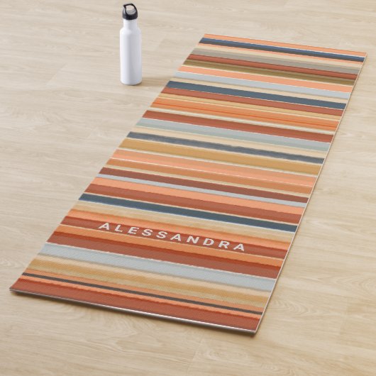 モノグラムストライプレトロヴィンテージ ヨガマット (インサイチュ)