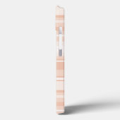 モノグラムストライプ桃のケース – メイトiPhoneケース Case-Mate iPhoneケース (裏面 / 左)