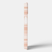 モノグラムストライプ桃のケース – メイトiPhoneケース Case-Mate iPhoneケース (裏面 / 右)