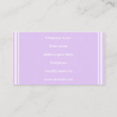 モノグラムストライプ薄紫 名刺 (裏面)