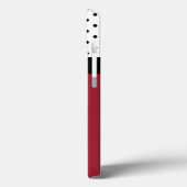 モノグラムスパイシーレッド、白黒ドット色ブロック Case-Mate iPhoneケース (裏面 / 左)