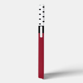 モノグラムスパイシーレッド、白黒ドット色ブロック Case-Mate iPhoneケース (裏面 / 右)