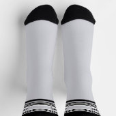モノグラムスポーストライプツBLACK GRAY ソックス (上部)