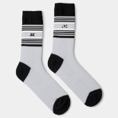モノグラムスポーストライプツBLACK GRAY ソックス (右)