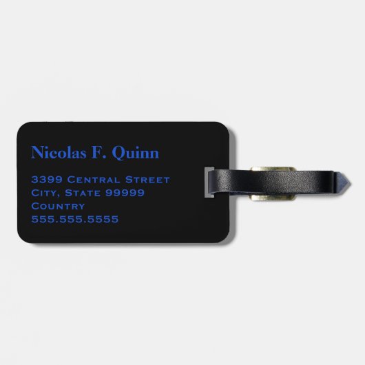 モノグラムスポーツゴルフティー荷物旅行 ラゲッジタグ (裏面横)