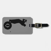 モノグラムスポーツブラックグレーゴルフ荷物旅行 ラゲッジタグ (正面横)