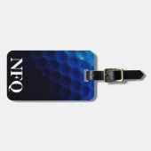 モノグラムスポーツブルーゴルフボールラゲッジトラベル ラゲッジタグ (正面横)