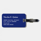 モノグラムスポーツブルーゴルフボールラゲッジトラベル ラゲッジタグ (裏面横)