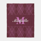 モノグラムセーター毛布 フリースブランケット (正面)