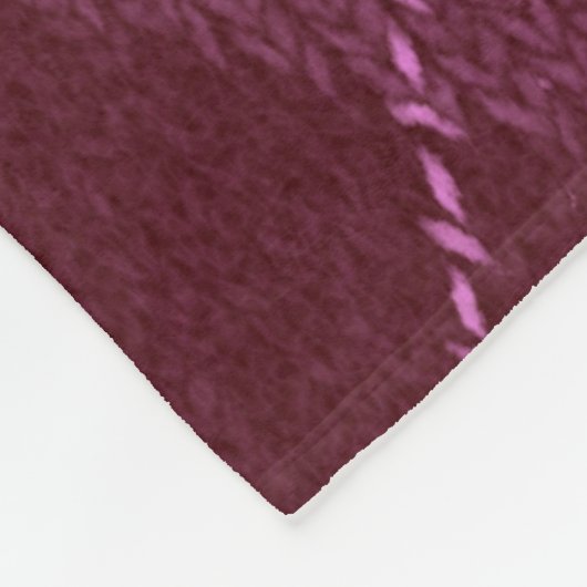 モノグラムセーター毛布 フリースブランケット (角)