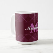 モノグラムセーター15オズクラシックマグカップ。 コーヒーマグカップ (正面左)