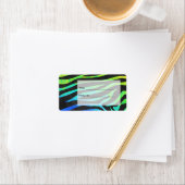 モノグラムゼブラブラックアンドレインボープリント ラベル (インサイチュ)