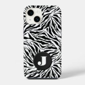 モノグラムゼブラプリント iPhoneケース (裏面)