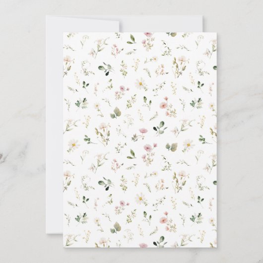 モノグラムソフトピンクフローラ結婚リース 招待状 (裏面)