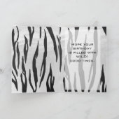 モノグラムタイガーブラックアンドホワイトプリント カード (内部)