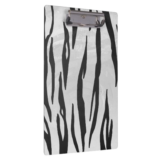 モノグラムタイガーブラックアンドホワイトプリント クリップボード (右)