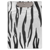 モノグラムタイガーブラックアンドホワイトプリント クリップボード (正面)