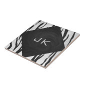 モノグラムタイガーブラックアンドホワイトプリント タイル (側面)