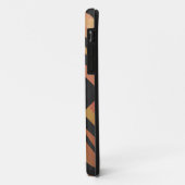 モノグラムタイガーホットオレンジとブラックプリントパターン Case-Mate iPhoneケース (裏面/左)