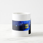 モノグラムタイポグラフィカッコいいおもしろい コーヒーマグカップ (中央)