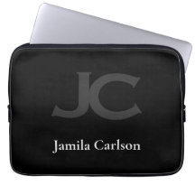 モノグラムタイポグラフィミニマルラップトップスリーブ