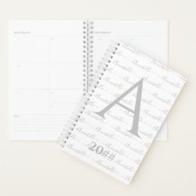 モノグラムタイポグラフィ名前をカスタムするイニシャル年