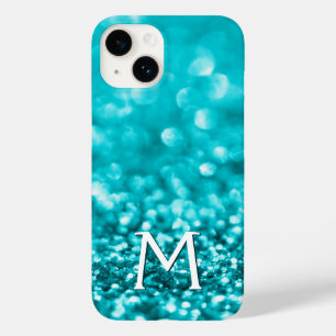 モノグラムターコイズグリッター Case-Mate iPhone 14ケース