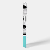 モノグラムターコイズサッカーボールパターン Case-Mate iPhoneケース (裏面 / 右)