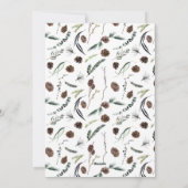 モノグラムダスティウィンターリースメリークリスマスホリド シーズンカード (裏面)