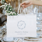 モノグラムダスティーブルーズリース結婚ズ ラージペーパーバッグ