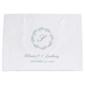 モノグラムダスティーブルーズリース結婚ズ ラージペーパーバッグ (正面)