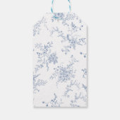モノグラムダスティー結婚ブルー ギフトタグ (裏面)