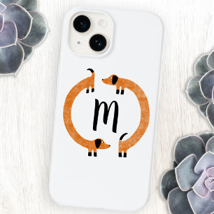 モノグラムダックスシャンドソーセージ犬 Case-Mate iPhone 14ケース
