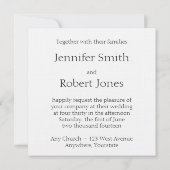 モノグラムダマスクウェディング招待状 招待状 (裏面)