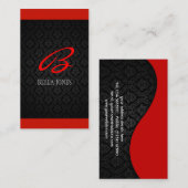 モノグラムダマスクデザイン名刺 名刺 (正面/裏面)