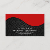 モノグラムダマスクデザイン名刺 名刺 (裏面)