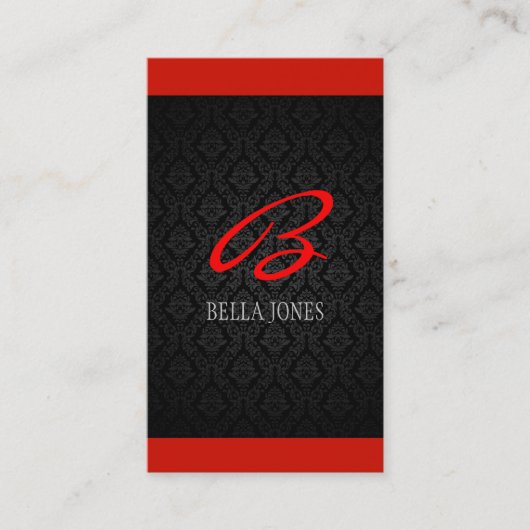 モノグラムダマスクデザイン名刺 名刺 (正面)