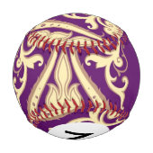 モノグラムダマスクパターン3 野球ボール (裏面)