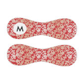 モノグラムダマスクフローラ背景パターン 野球ボール (パネル)