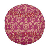 モノグラムダマスク壁紙4 野球ボール (正面)