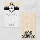 モノグラムダマスク(クリーム) 名刺 (正面/裏面)