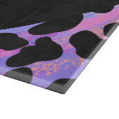 モノグラムダルマチアンブラックとピンク カッティングボード (角)