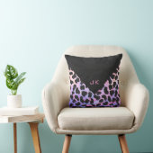 モノグラムダルマチアンブラックとピンク クッション (椅子)