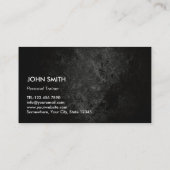 モノグラムダークグランジプロフェッショナルフィットネス 名刺 (裏面)